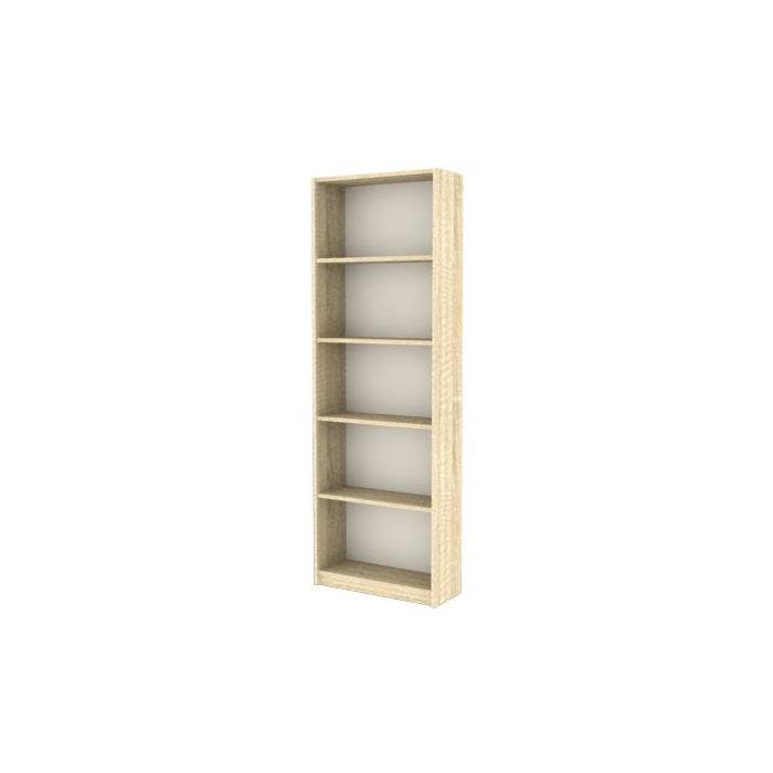 LIBRARY WITH 5 SHELVES - Brown