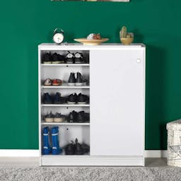 Easy Shoebox - Entry Unit With 5 Shelves And Sliding Doors
