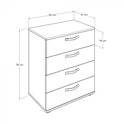 Dynamic Cabinet With 4 Drawers